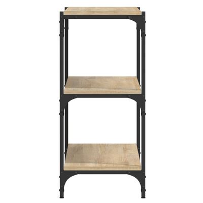 vidaXL Book Cabinet Sonoma Oak 100x33x70.5 cm Engineered Wood and Steel