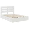 vidaXL Storage Bed with Headboard White 150 x 200 cm Engineered Wood