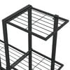 vidaXL Flower Stand 94.5x25x88 cm Black Metal