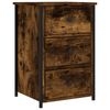 vidaXL Bedside Cabinet Smoked Oak 40x36x60 cm Engineered Wood