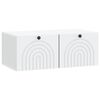 vidaXL Wall-Mounted TV Cabinet White 78.5 x 41 x 30 cm Engineered Wood
