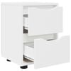 vidaXL Bedside Tables 2 pcs White 30.5 x 30 x 43 cm Engineered Wood