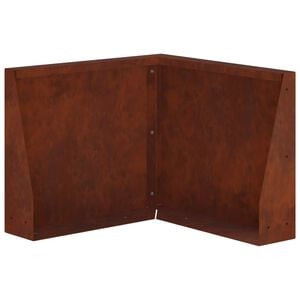 vidaXL Retaining Wall 50 x 50 x 30 cm Weathering Steel Rusty