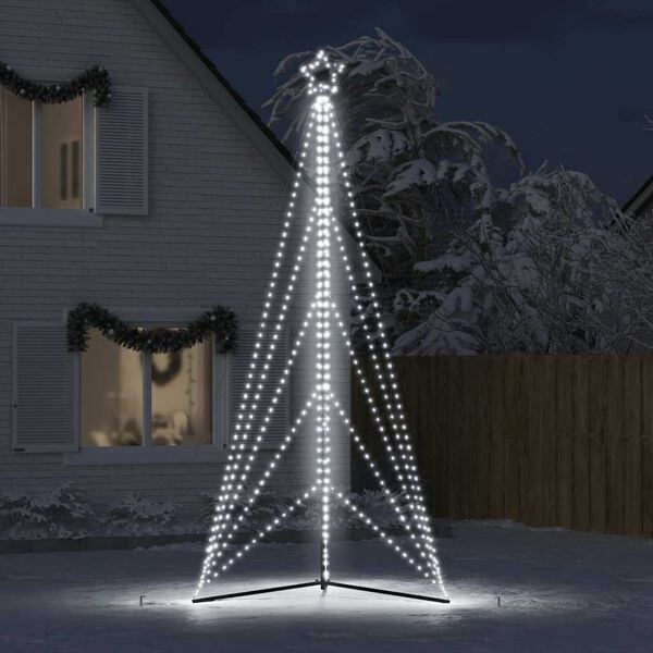 vidaXL LED Christmas Tree 615 LEDs Cold White 404.5 cm