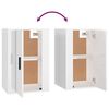 vidaXL 2 Piece TV Cabinet Set High Gloss White Engineered Wood