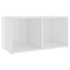 vidaXL 3 Piece TV Cabinet Set High Gloss White Engineered Wood