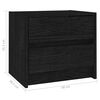 vidaXL Bedside Cabinets 2 pcs Black 40x30.5x35.5 cm Solid Pine Wood