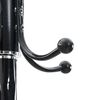 vidaXL Coat Stand with Umbrella Holder Black 180 cm Powder-coated Iron