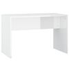 vidaXL Dressing Table Set with LED High Gloss White Engineered Wood