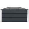 vidaXL Planter Anthracite 580 x 100 x 45 cm Galvanised Steel