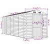 vidaXL Garden Shed Light Grey 191x470x198 cm Galvanised Steel