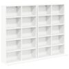vidaXL CD Cabinet 2 pcs White 65 x 23.5 x 97.5 cm Engineered Wood