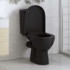 vidaXL Soft-close Toilet Seat with Quick-release Design Black
