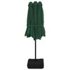 vidaXL Double-Head Garden Parasol with LEDs Green 449x265 cm