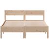 vidaXL Bed Frame without Mattress 150x200 cm King Size Solid Wood Pine