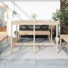 vidaXL Garden Table 159.5x82.5x110 cm Solid Wood Pine