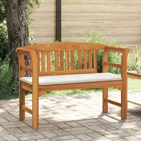 vidaXL Rose Bench Natual 114 x 46 x 82.5 cm Solid Acacia Wood