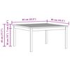 vidaXL Garden Coffee Table 85x85x45 cm Solid Acacia Wood