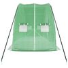 vidaXL Greenhouse with Steel Frame Green 12 m² 6x2x2.85 m