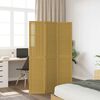 vidaXL Room Divider 3 Panels Brown Solid Wood Paulownia