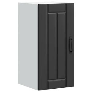 vidaXL Kitchen Wall Cabinet "Lucca" Black Engineered Wood