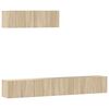vidaXL 3 Piece TV Cabinet Set Sonoma Oak Engineered Wood