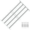 Adjustable Security Grille for Windows with 4 Crossbars 700-1050 mm