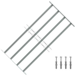 Adjustable Security Grille for Windows with 4 Crossbars 700-1050 mm