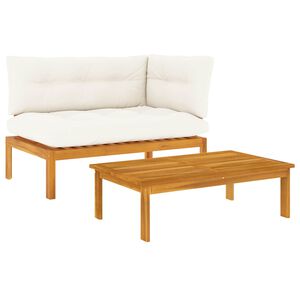 vidaXL 2 pcs Acacia Wood Brown