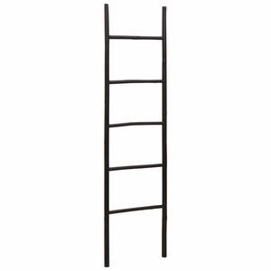 vidaXL Towel Hook | Natural Bamboo | Bamboo | Medium | Portable | Towel Ladder