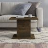 vidaXL Coffee Table Smoked Oak 55.5x55.5x40 cm Engineered Wood