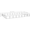 vidaXL Dog Kennel Black 40 m&sup2; Steel