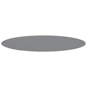 vidaXL Pool Ground Cloth Light Grey &Oslash;306 cm Polyester Geotextile