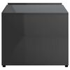 vidaXL Coffee Table High Gloss Grey 90x45x35 cm Engineered Wood