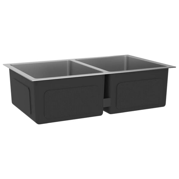 vidaXL Handmade Kitchen Sink Stainless Steel