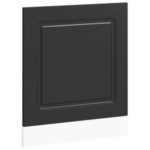 vidaXL Dishwasher Panel "Kalmar" Black 60x1,5x57 cm Engineered Wood