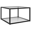 vidaXL Coffee Table Transparent 60x60x35 cm Tempered Glass