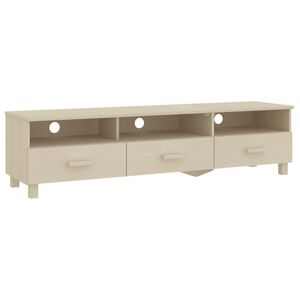 vidaXL TV Cabinet | Honey Brown | Solid Pinewood | Medium | TV Cabinet