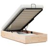 vidaXL Ottoman Bed Frame with Storage Natural 90 x 190 cm