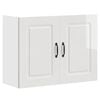 vidaXL Kitchen Wall Cabinet "Kalmar" High Gloss White Engineered Wood