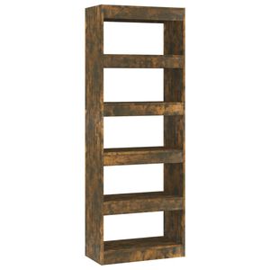 vidaXL Book Cabinet | Smoked Oak | Engineered wood | 166 cm Height