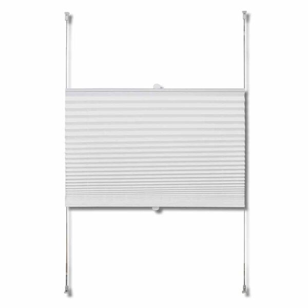 Plisse Blind 70x200cm White Pleated Blind