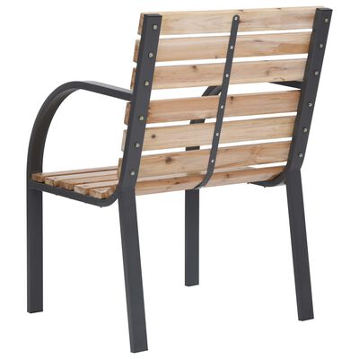 vidaXL Garden Chairs 2 pcs Solid Wood Fir
