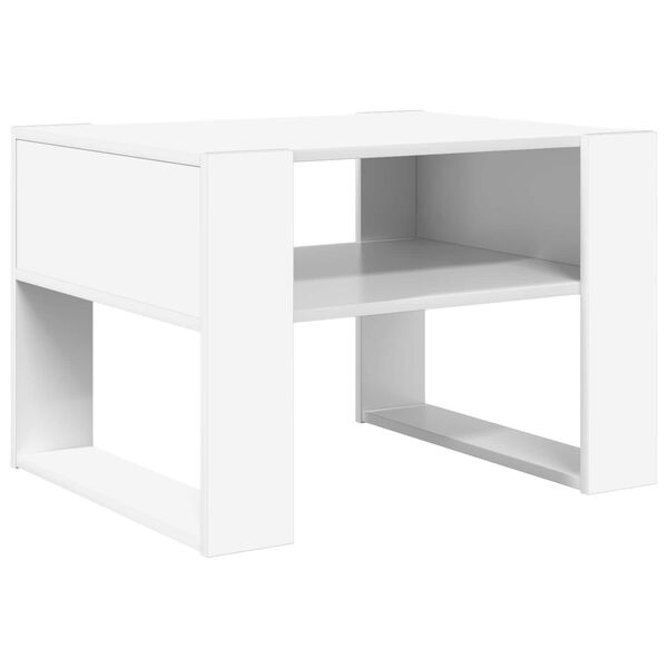 vidaXL Coffee Table with Storage White 66 x 53 x 45 cm Engineered Wood