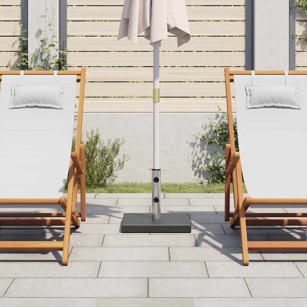 vidaXL Parasol Base Granite 28.5 kg Square Black
