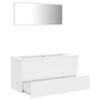 vidaXL Bathroom Furniture Set White Engineered Wood
