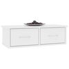 vidaXL Wall-mounted Drawer Shelf White 60x26x18.5 cm Engineered Wood