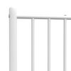 vidaXL Metal Replace Headboard White 90 cm