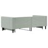 vidaXL Daybed with Trundle without Mattress Light Grey 90x190 cm