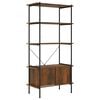 vidaXL 5-Tier Shelving Unit with Cabinet 80x40x163 cm